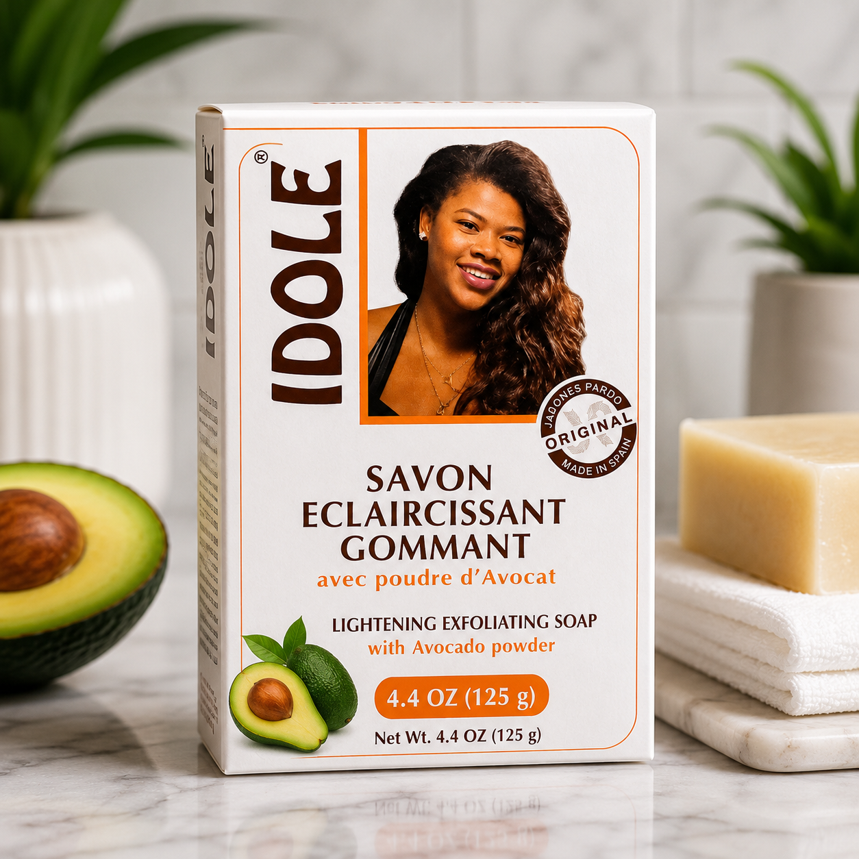 Idole Exfoliating Soap with Avocado Powder